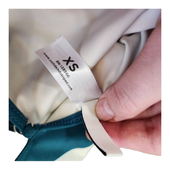 SOLID & STRIPED The Chelsea in Black Jade Size small - Picture 5 of 10